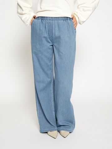 Regular Pantalon 'MSBora' minus en bleu : devant