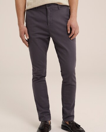 Slimfit Pantaloni eleganți de la WE Fashion pe gri: față
