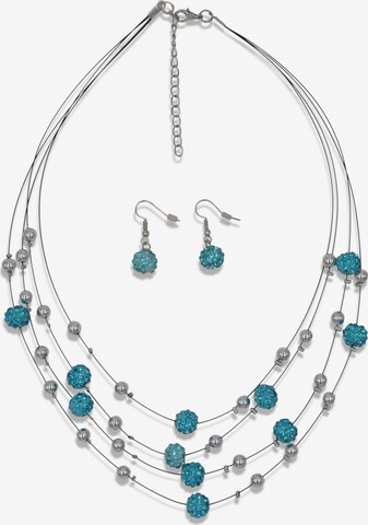 J. Jayz Jewelry Set in Blue: front