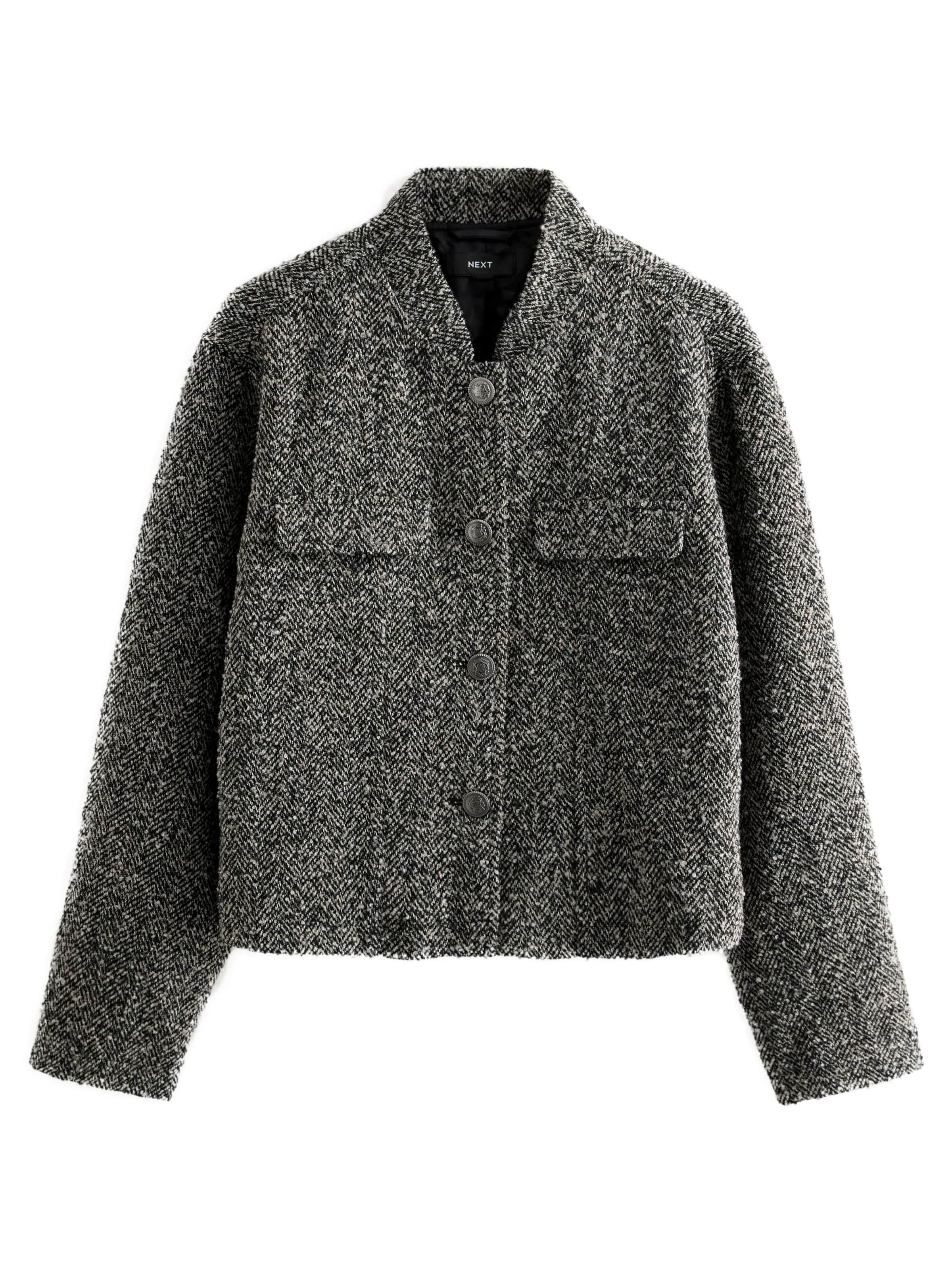 Next - Casaco meia-estação em cinzento: frente