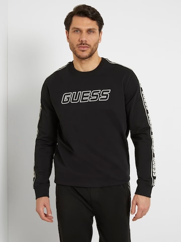 GUESS - Sweatshirt de desporto em preto: frente