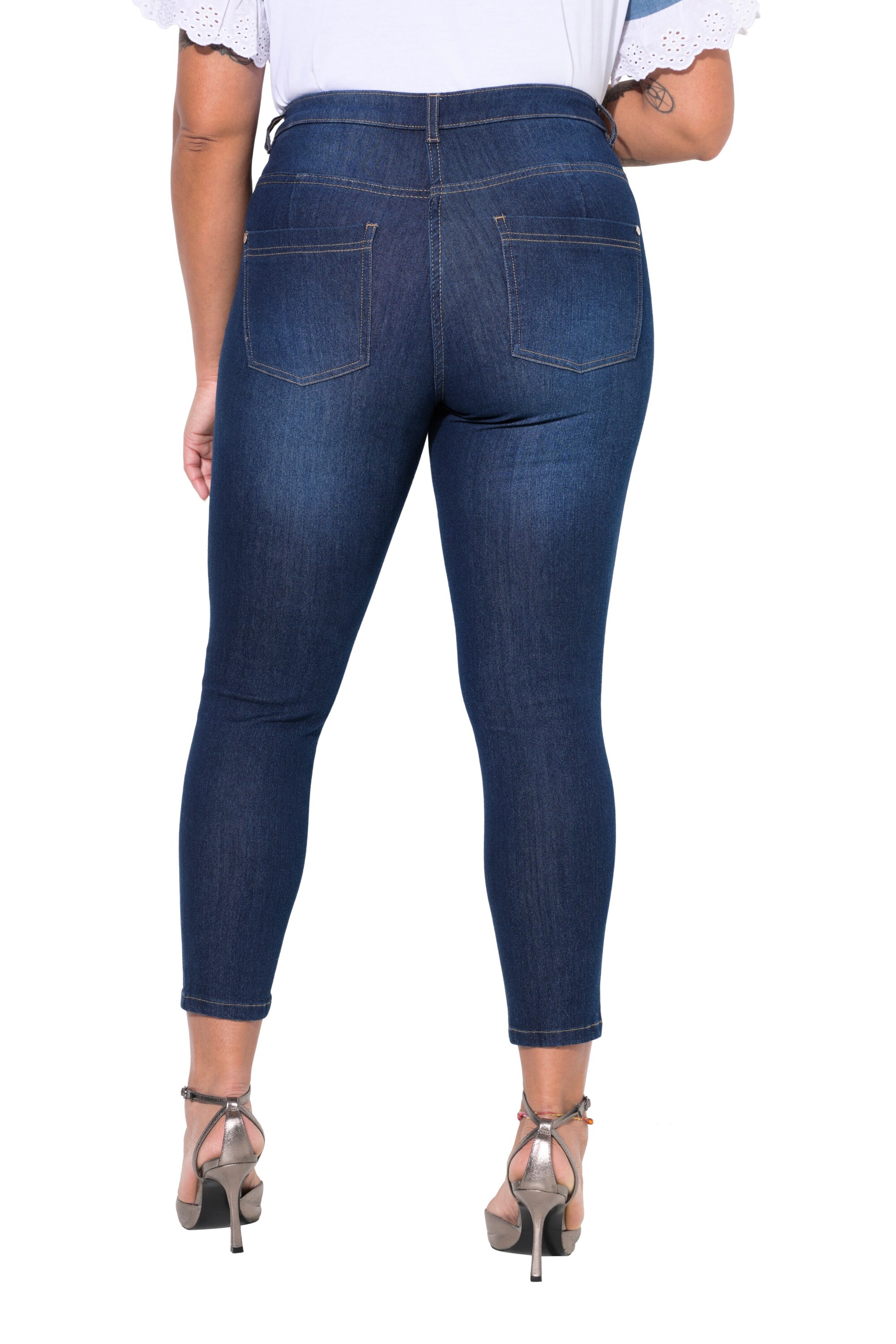 MIAMODA Skinny Jeans in Blue