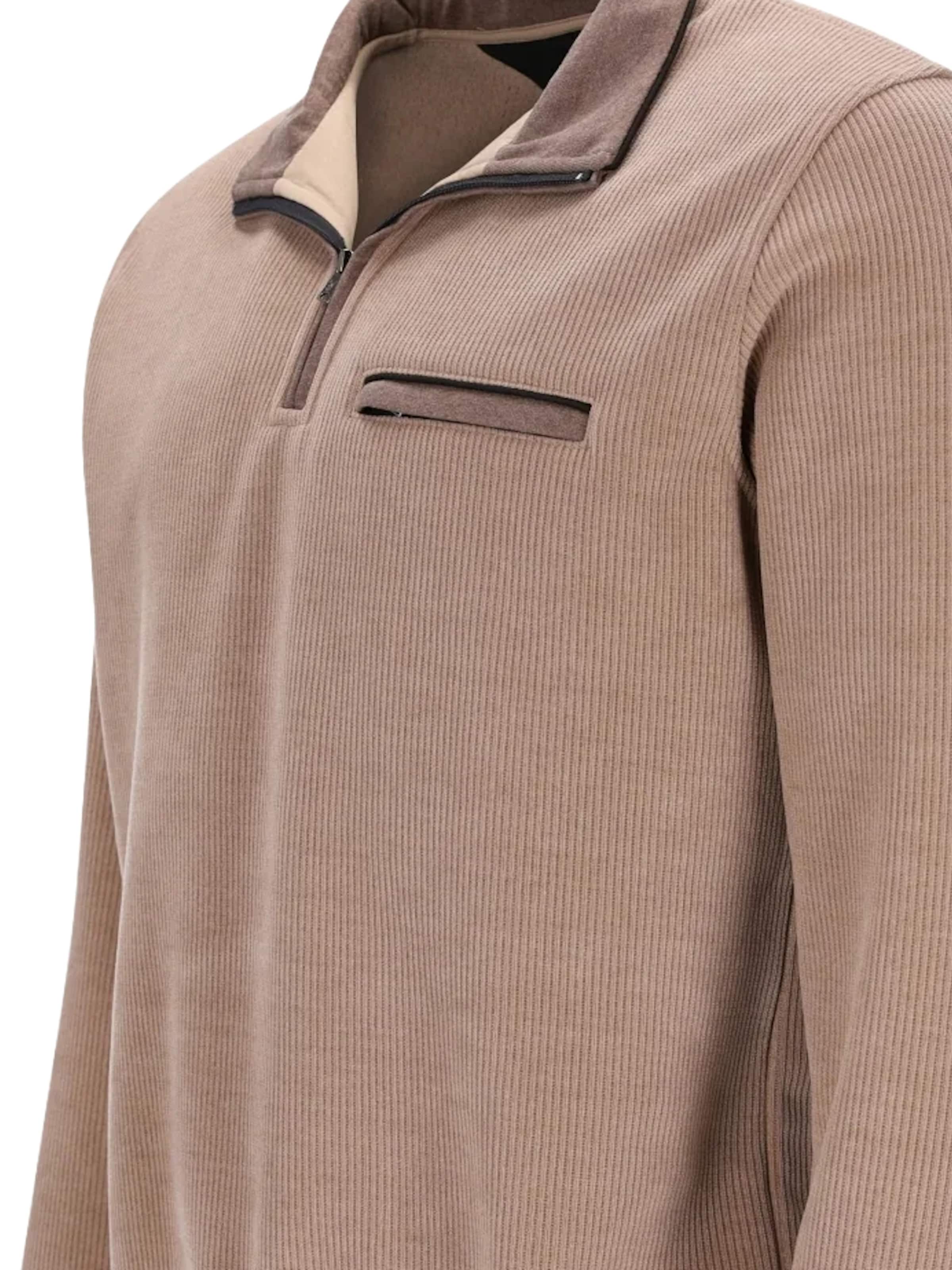 Felpa 'Thermocord' di HAJO in marrone