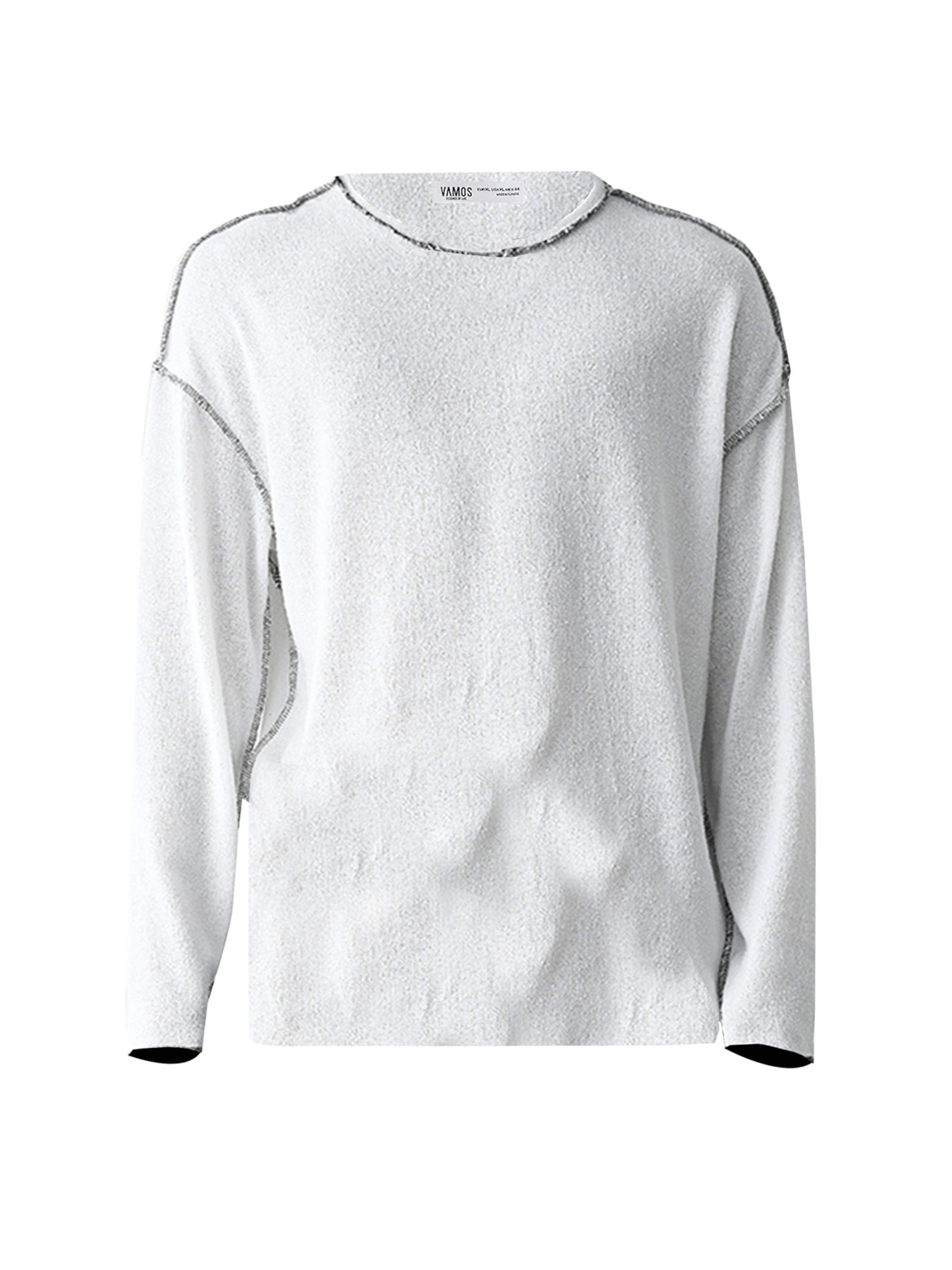 Pullover di VAMOS CLO in bianco: frontale