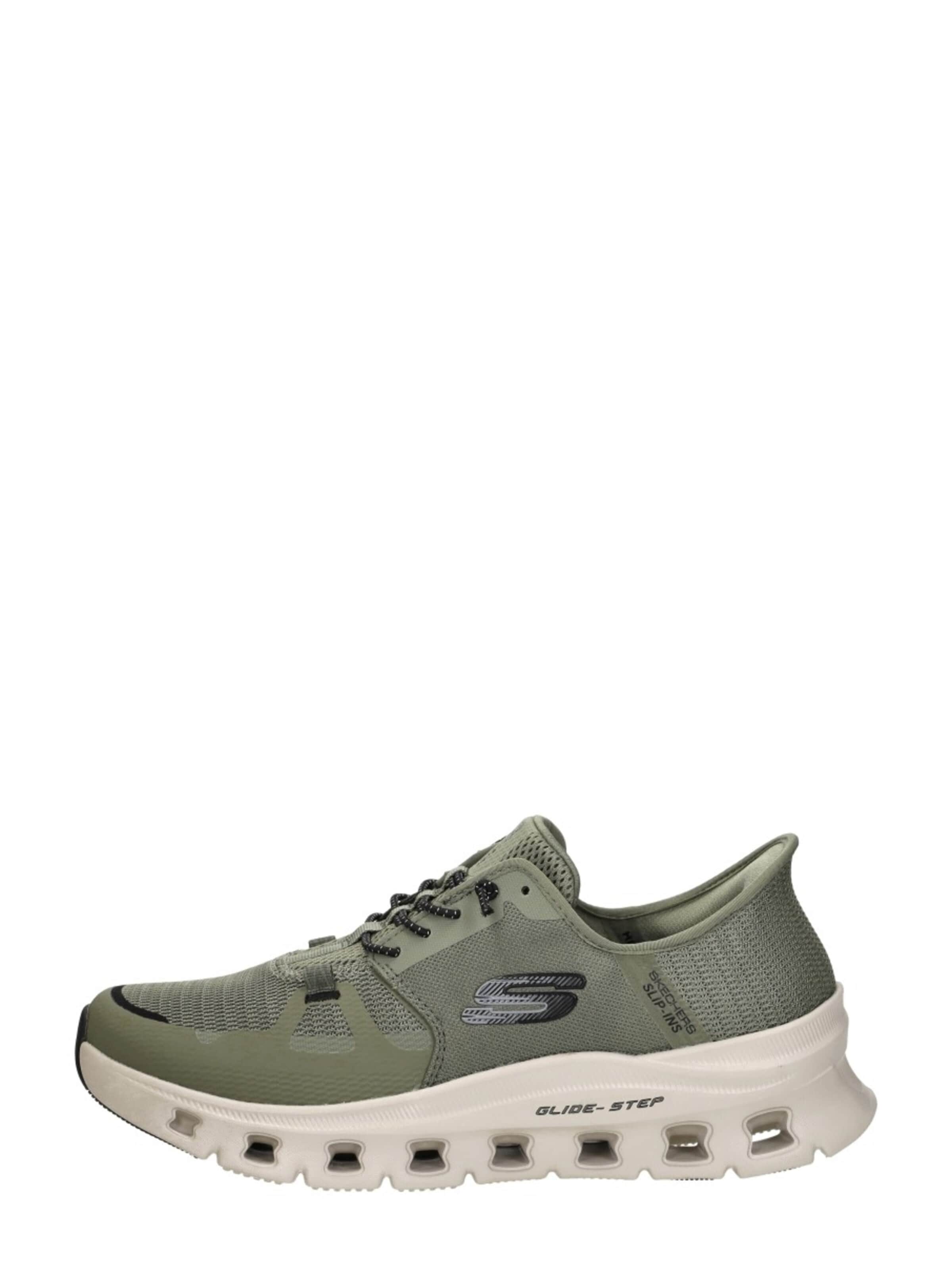 SKECHERS Platform trainers 'Slip-Ins: Glide-Step Pro' in Green: front