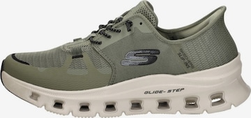 SKECHERS Platform trainers 'Slip-Ins: Glide-Step Pro' in Green: front