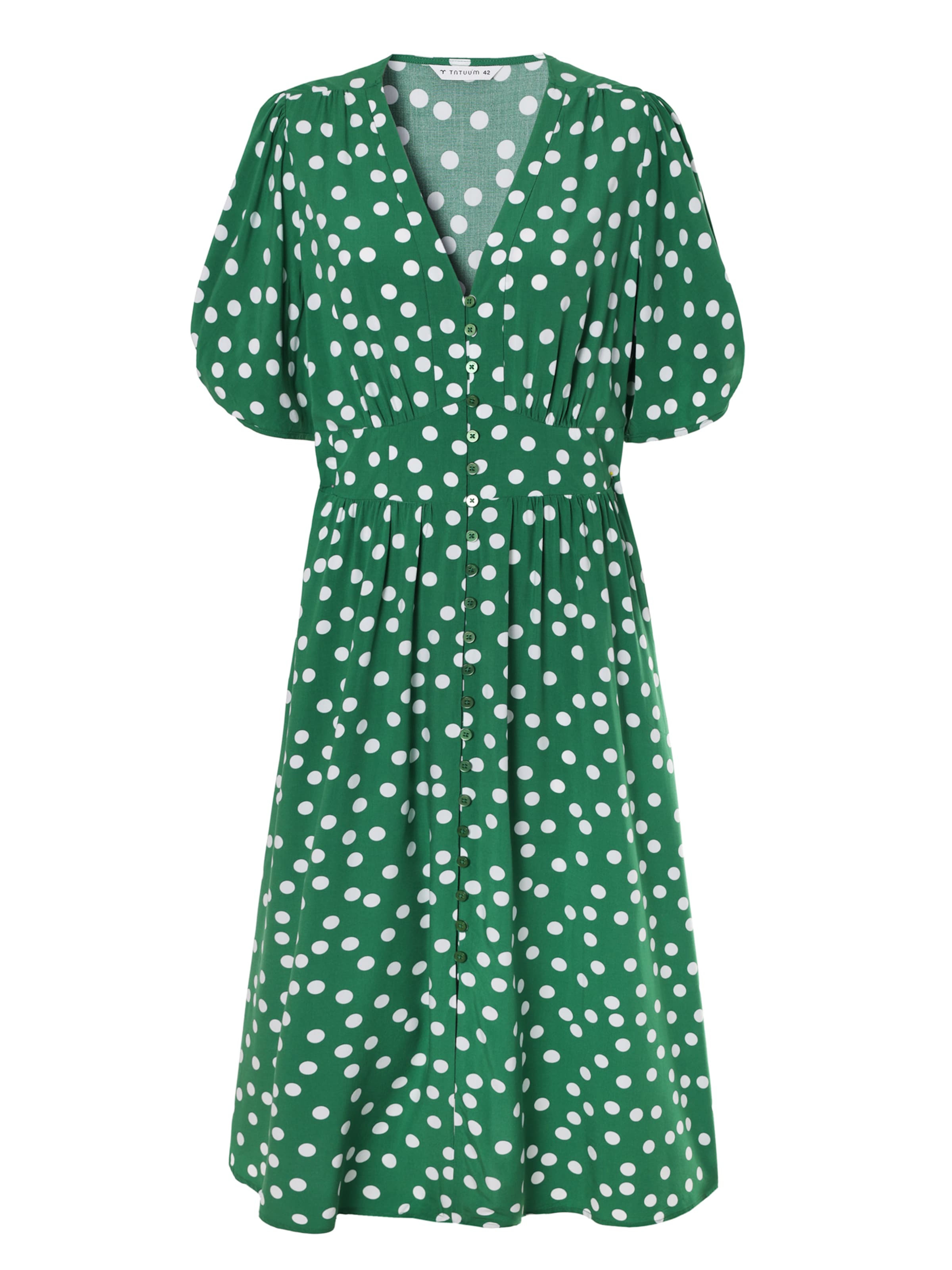 TATUUM Kleid 'Naela' in Grün: Vorderseite