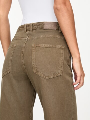 Pull&Bear Normální Džíny – zelená