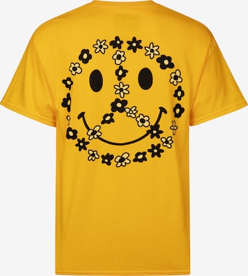 New Love Club Shirt 'FLOWER PEACE' in Gold: front