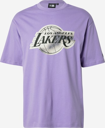 Tricou de la NEW ERA pe mov: față