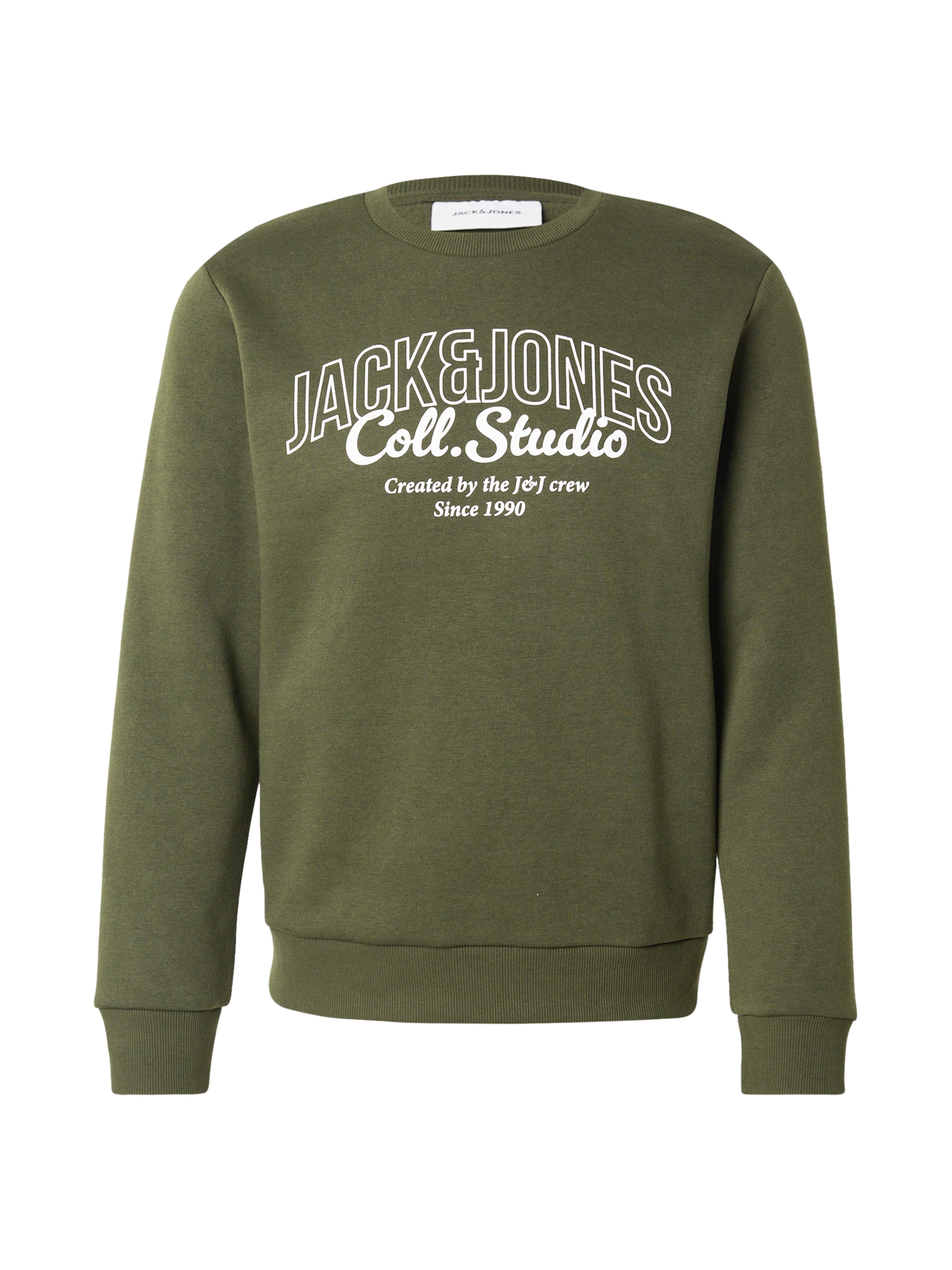 JACK & JONES Sweatshirt 'JJMAKOTO' in Green: front