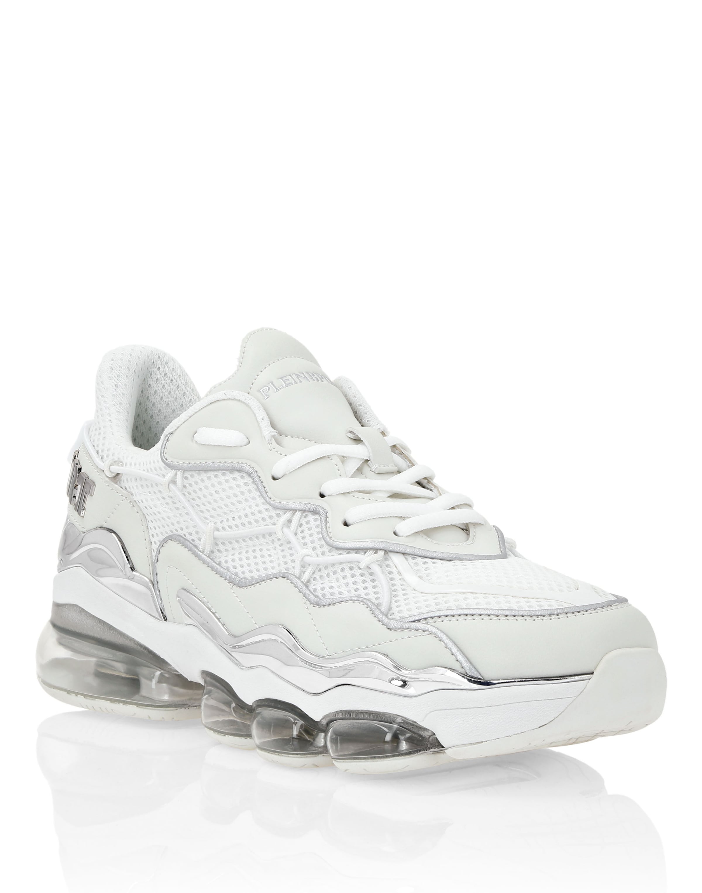 Plein Sport - Zapatillas deportivas bajas en blanco: frente