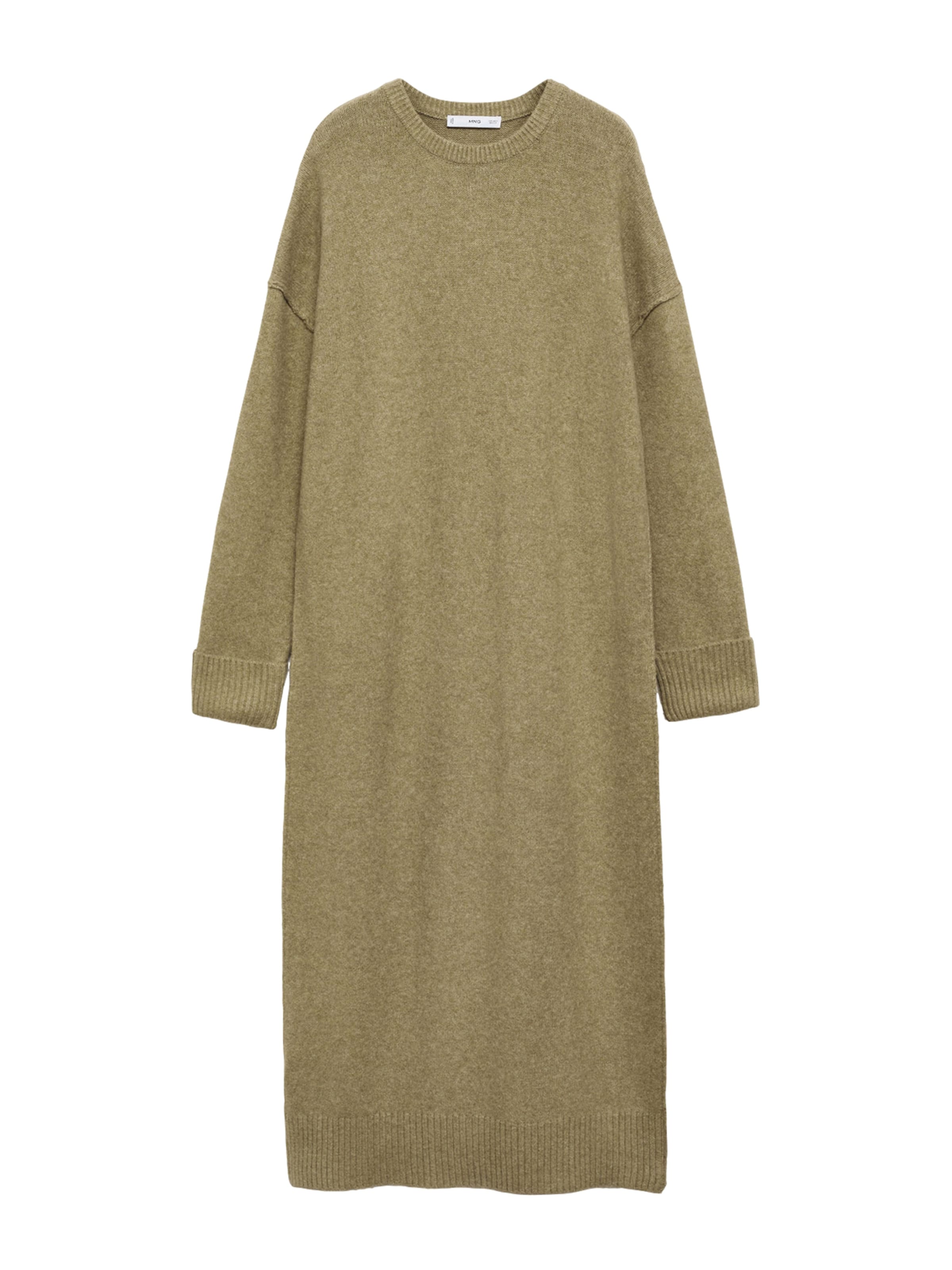 MANGO Strikkjole 'MARIAM' i grøn: forside