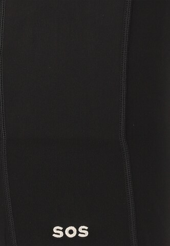 SOS Slimfit Sporthose 'Leysin' in Schwarz
