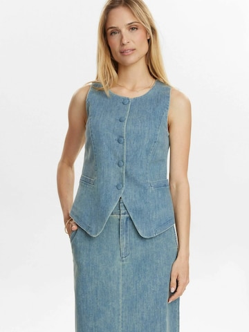 NÜMPH Vest ' NUALETTA ' i blå: forside