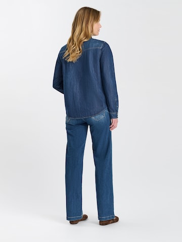 Le Temps Des Cerises Blouse 'Barbo' in Blauw: terug