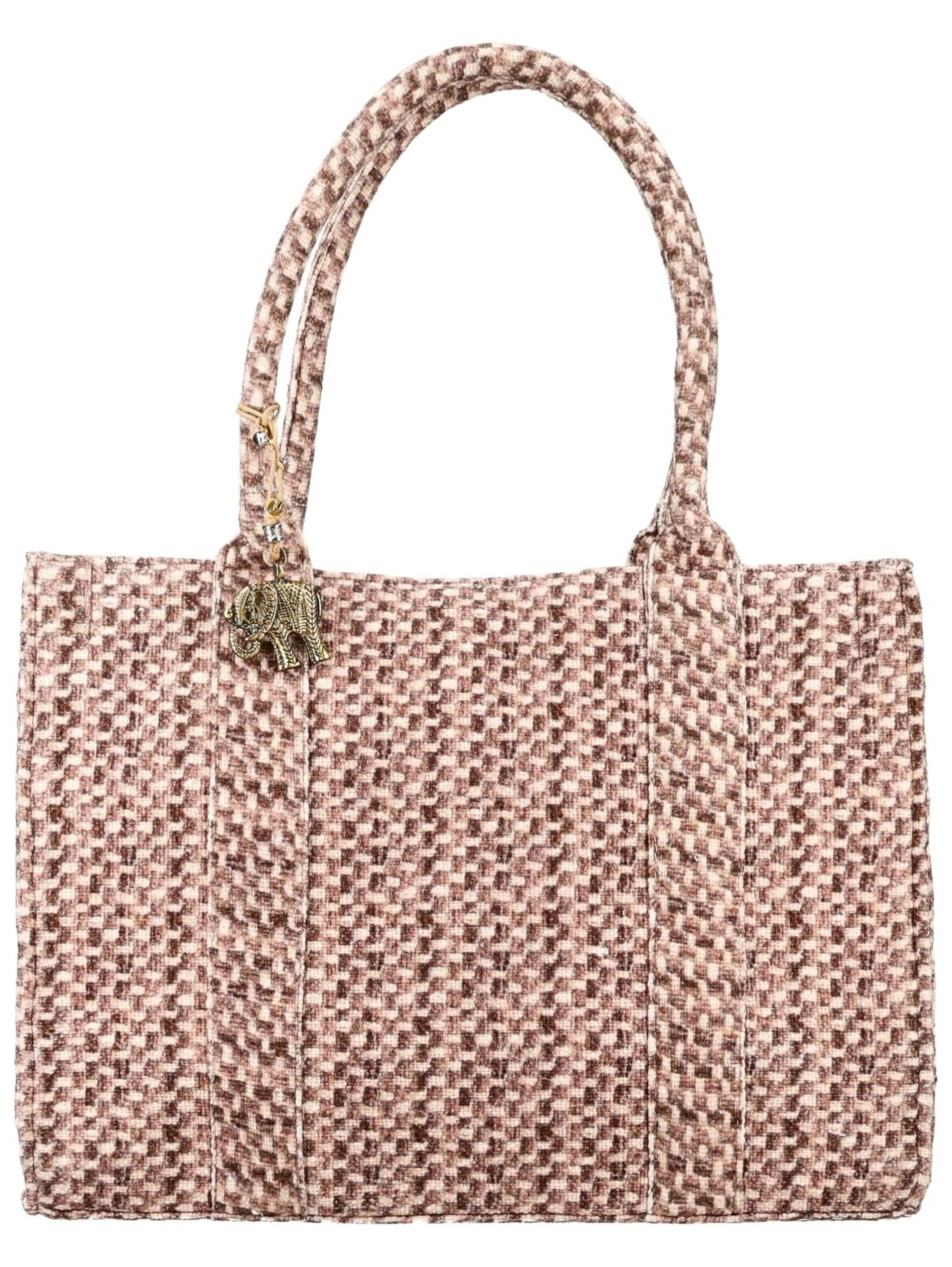 ANOKHI Handtas in Beige: voorkant
