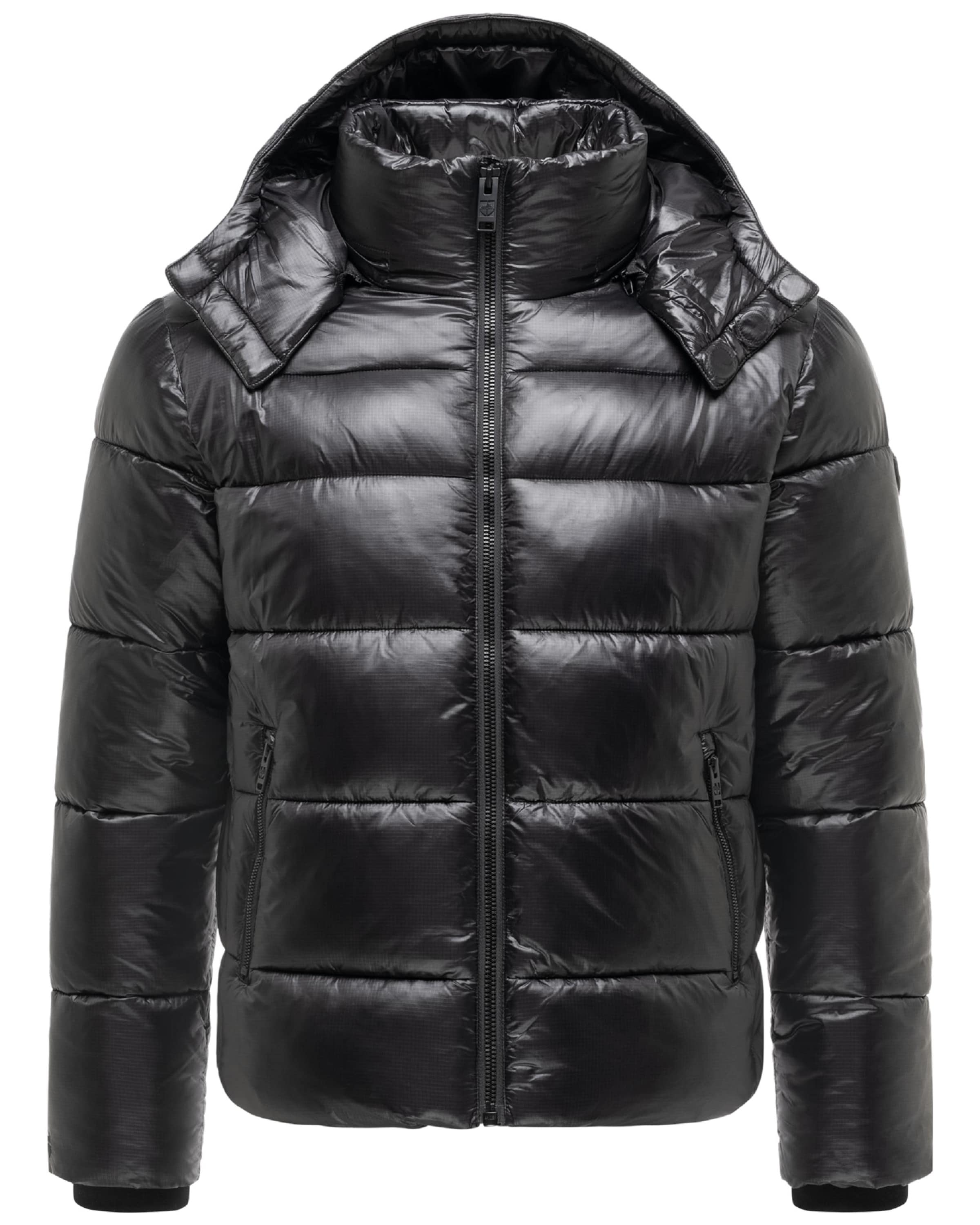 STONE HARBOUR Winter jacket 'Ezioo XX' in Black: front