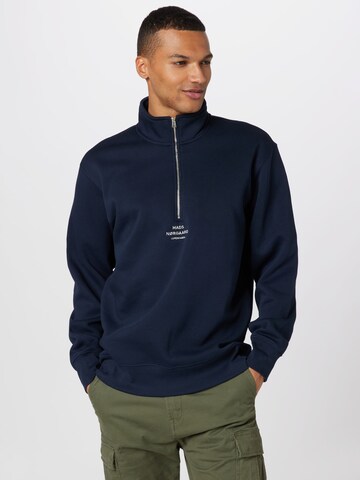 MADS NORGAARD COPENHAGEN Sweatshirt in Blue: front