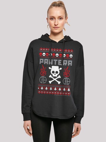 F4NT4STIC Sweatshirt 'Pantera Weihnachten Christmas' in Zwart: voorkant