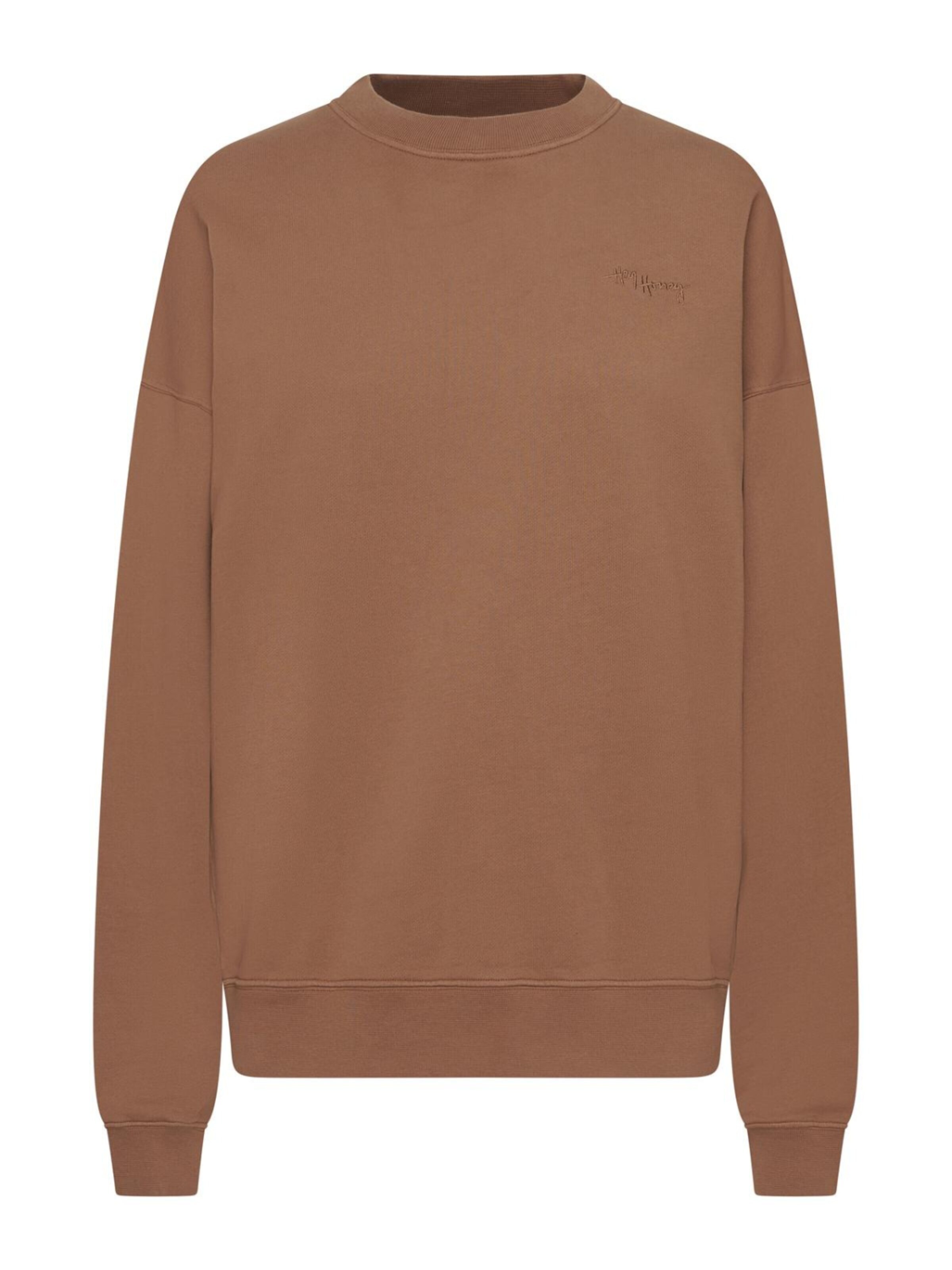 Felpa 'Sweater Cotton' di Hey Honey in marrone: frontale