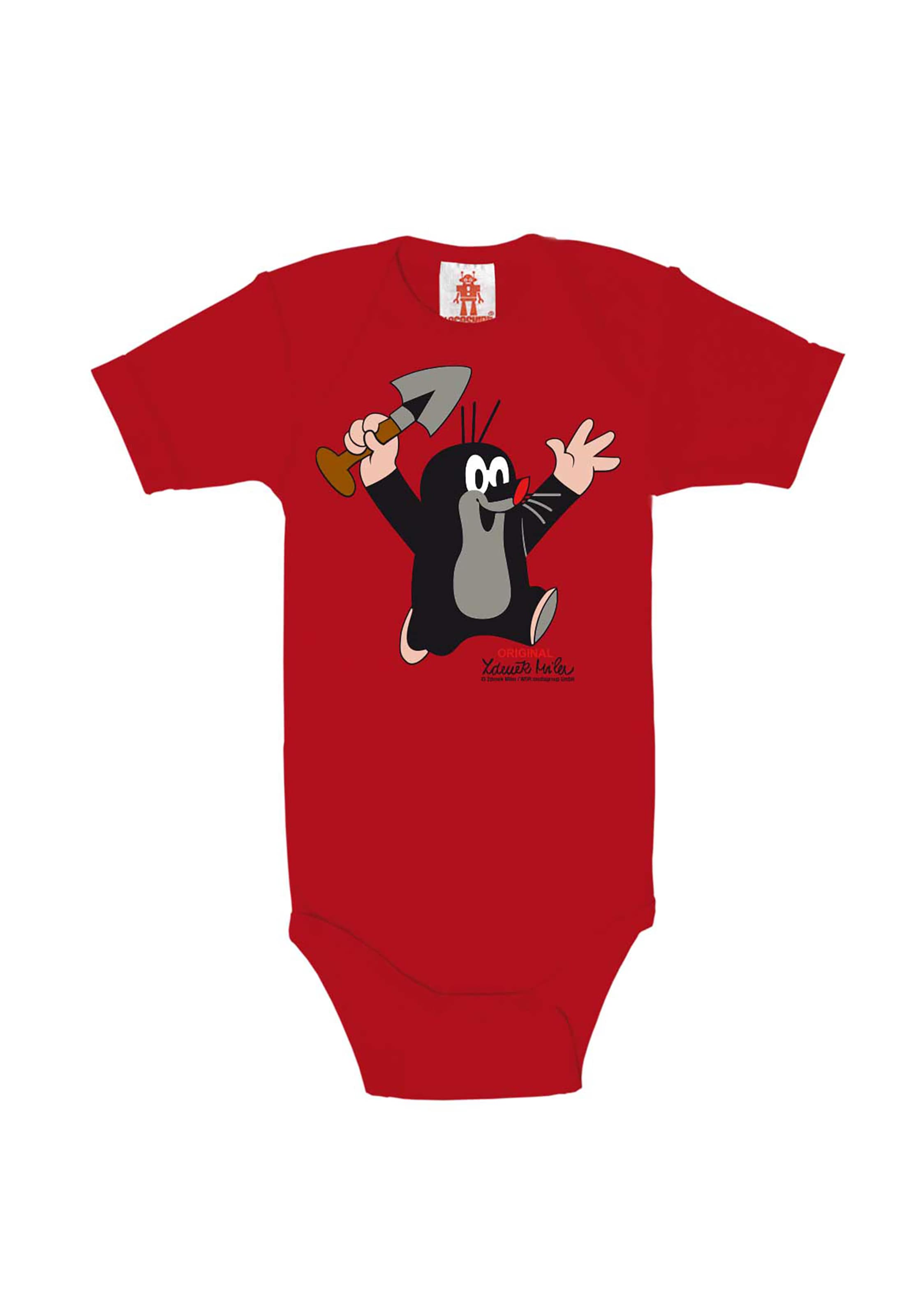 LOGOSHIRT Rompertje/body in Rood: voorkant