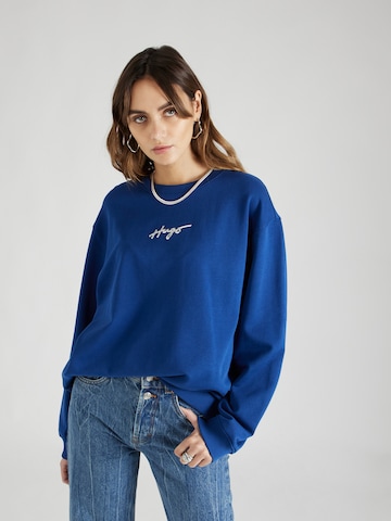 HUGO Sweatshirt 'Classic' in Blue: front