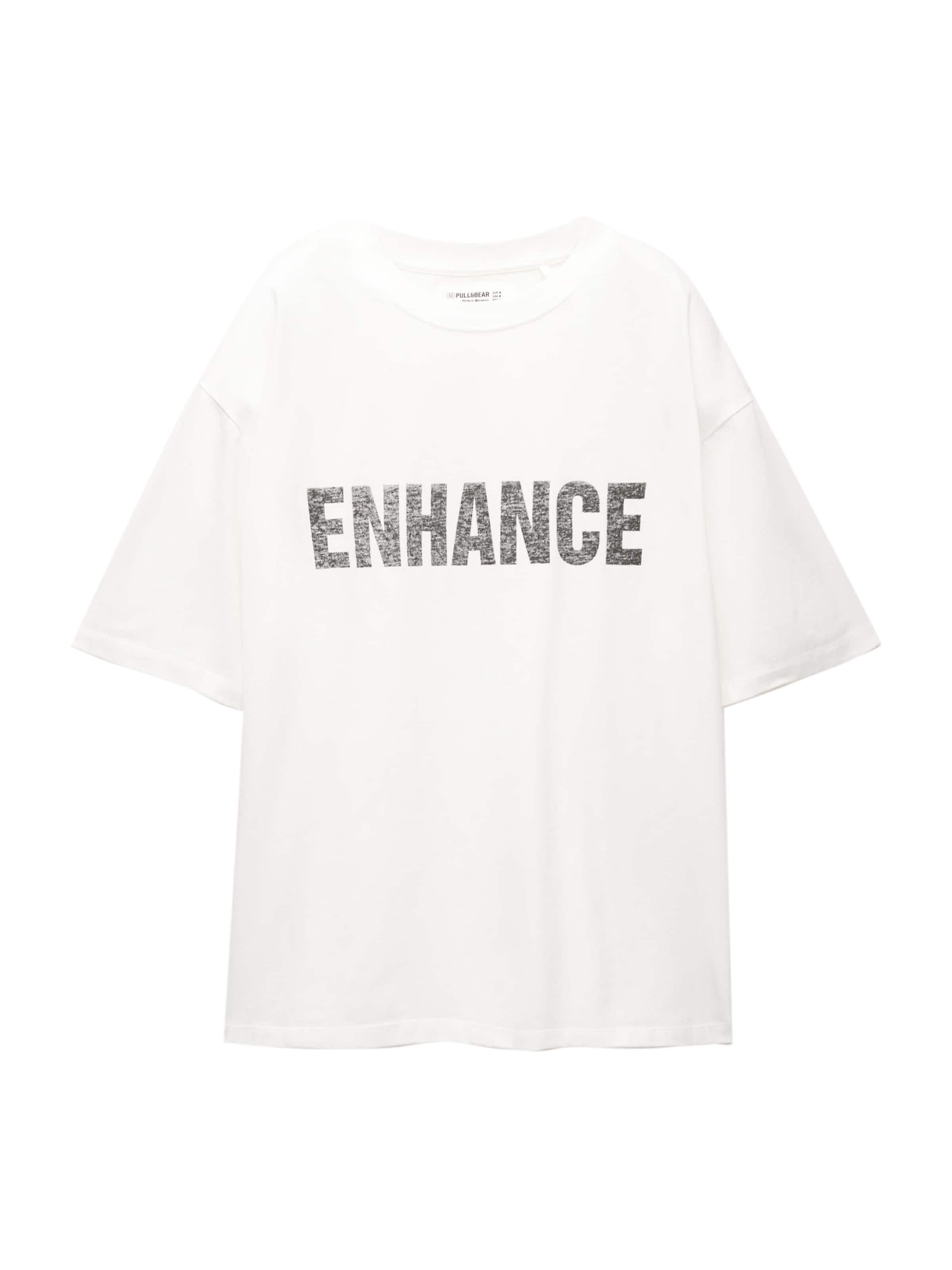 Pull&Bear Shirt in Wit: voorkant