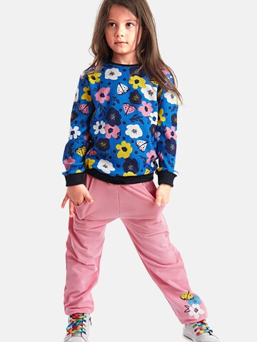 Survêtement 'Flower Garden' Denokids en rose : devant