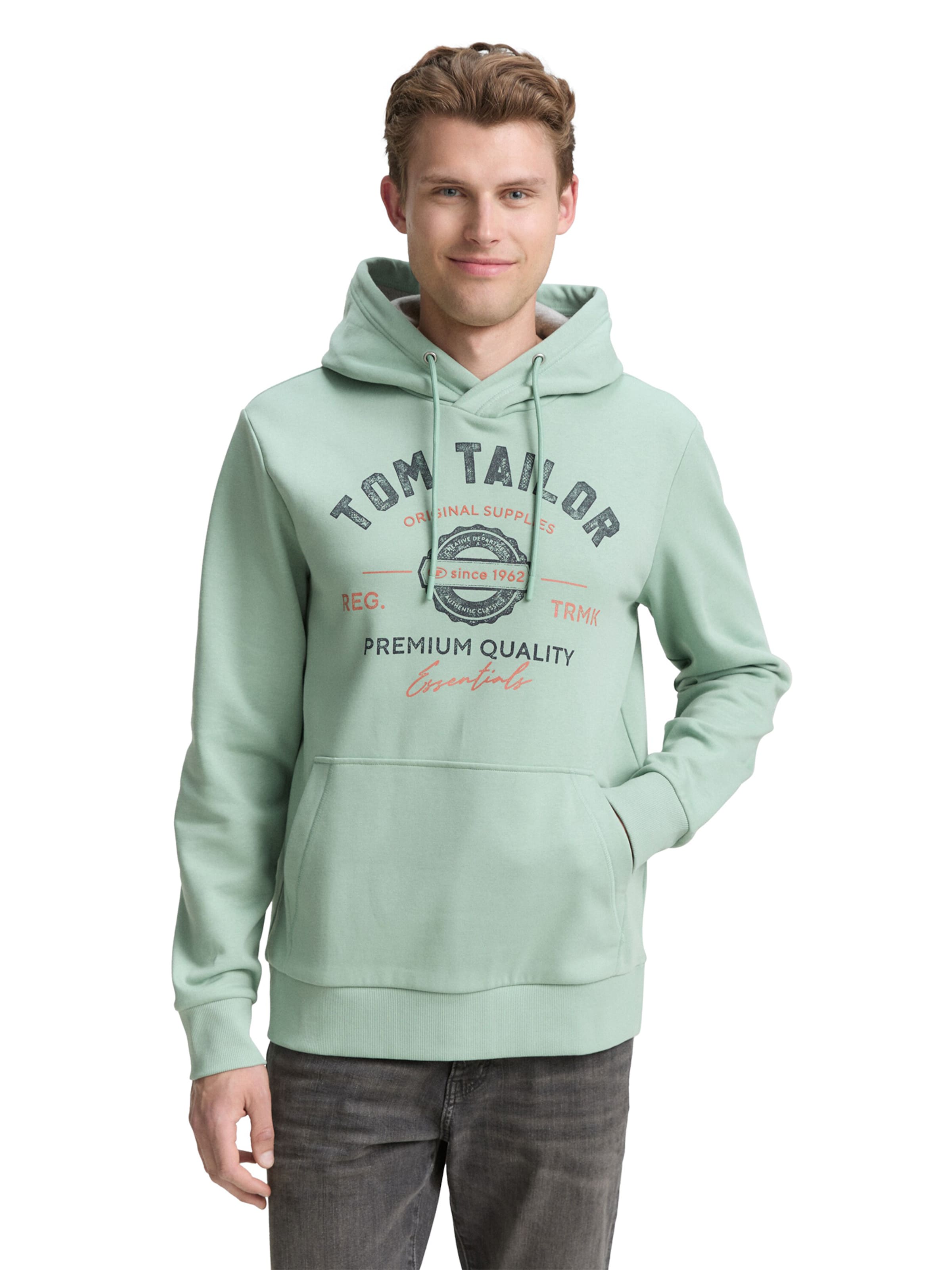 TOM TAILOR Sweatshirt in Green: front