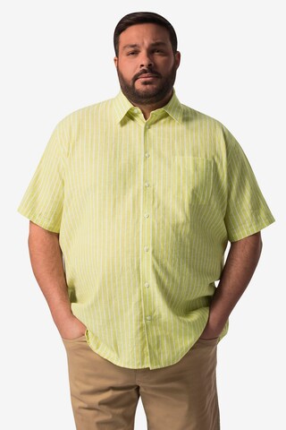 Boston Park Comfort fit Overhemd in Geel: voorkant