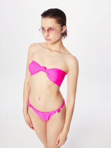 Misspap Bandeau Bikini Top in Pink