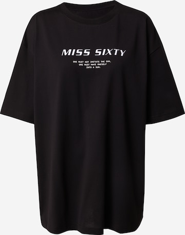 Miss SixtyŠiroka majica - crna boja: prednji dio
