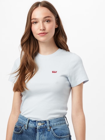 LEVI'S ® Tričko 'SS Rib Baby Tee' - Modrá: predná strana