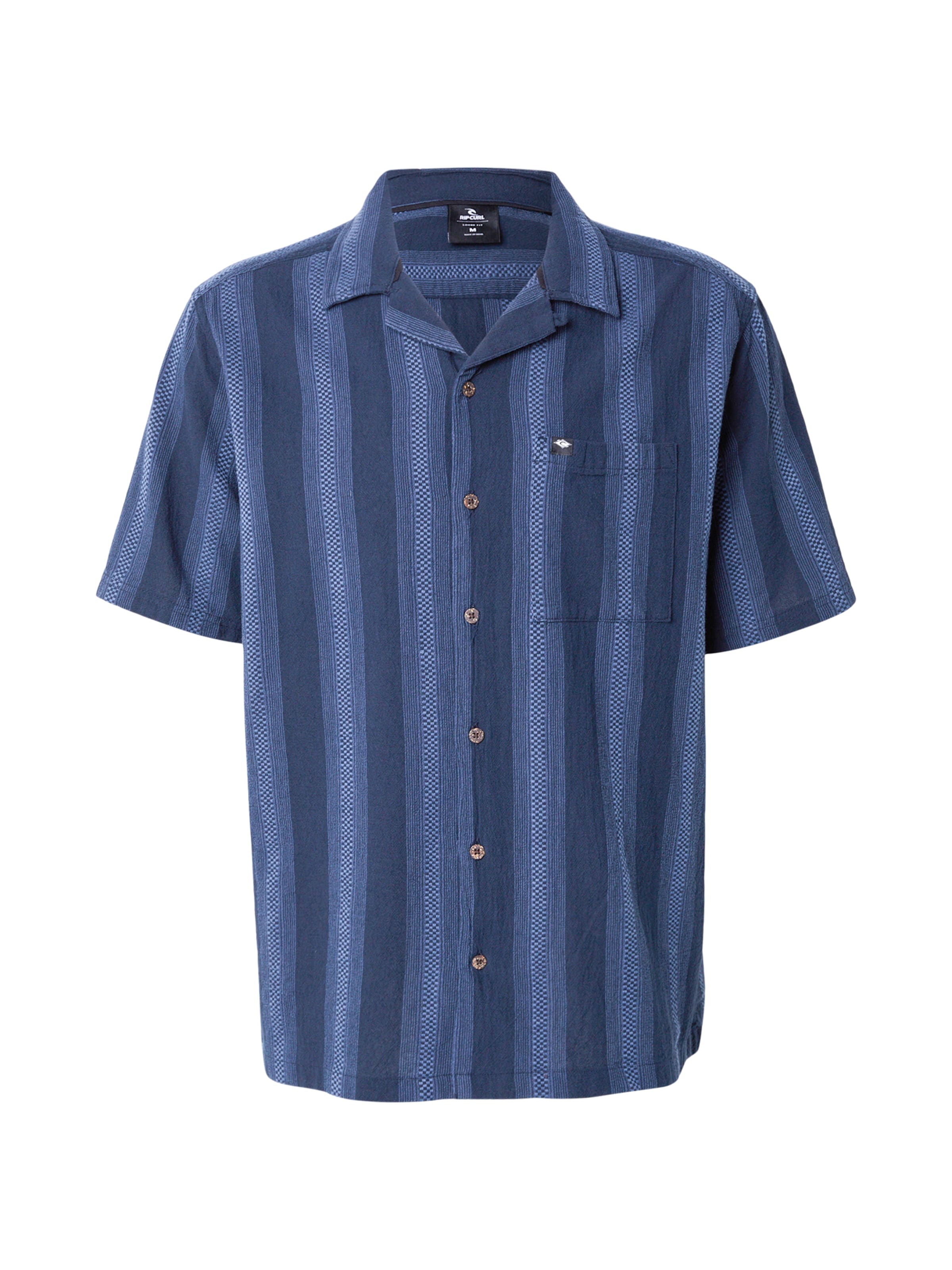 RIP CURL Comfort fit Button Up Shirt 'CLASSIC SURF WEAVER' in Blue: front