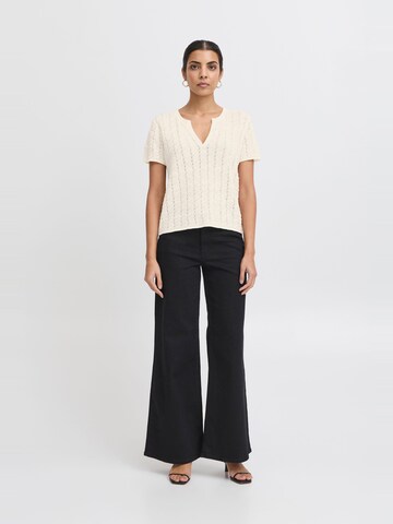 ICHI - Camiseta ' IHDOTTIES ' en beige