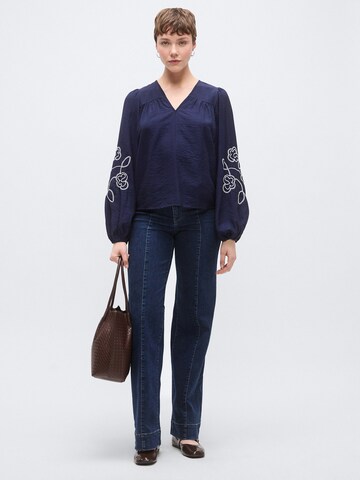 Vero Moda Tall Bluse 'VMANYA' i blå