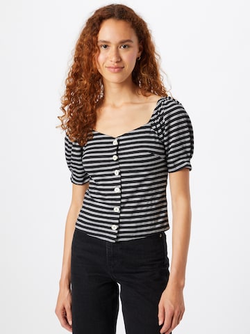 Warehouse - Blusa em preto: frente
