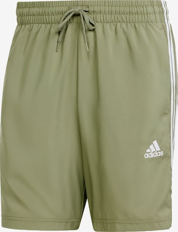ADIDAS SPORTSWEAR Workout Pants 'Essentials Chelsea' in Green: front