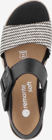 REMONTE Strap Sandals in Black