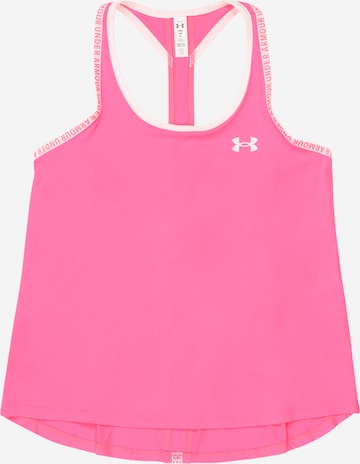 rožinė UNDER ARMOUR Sportiniai marškinėliai be rankovių 'Knockout': priekis