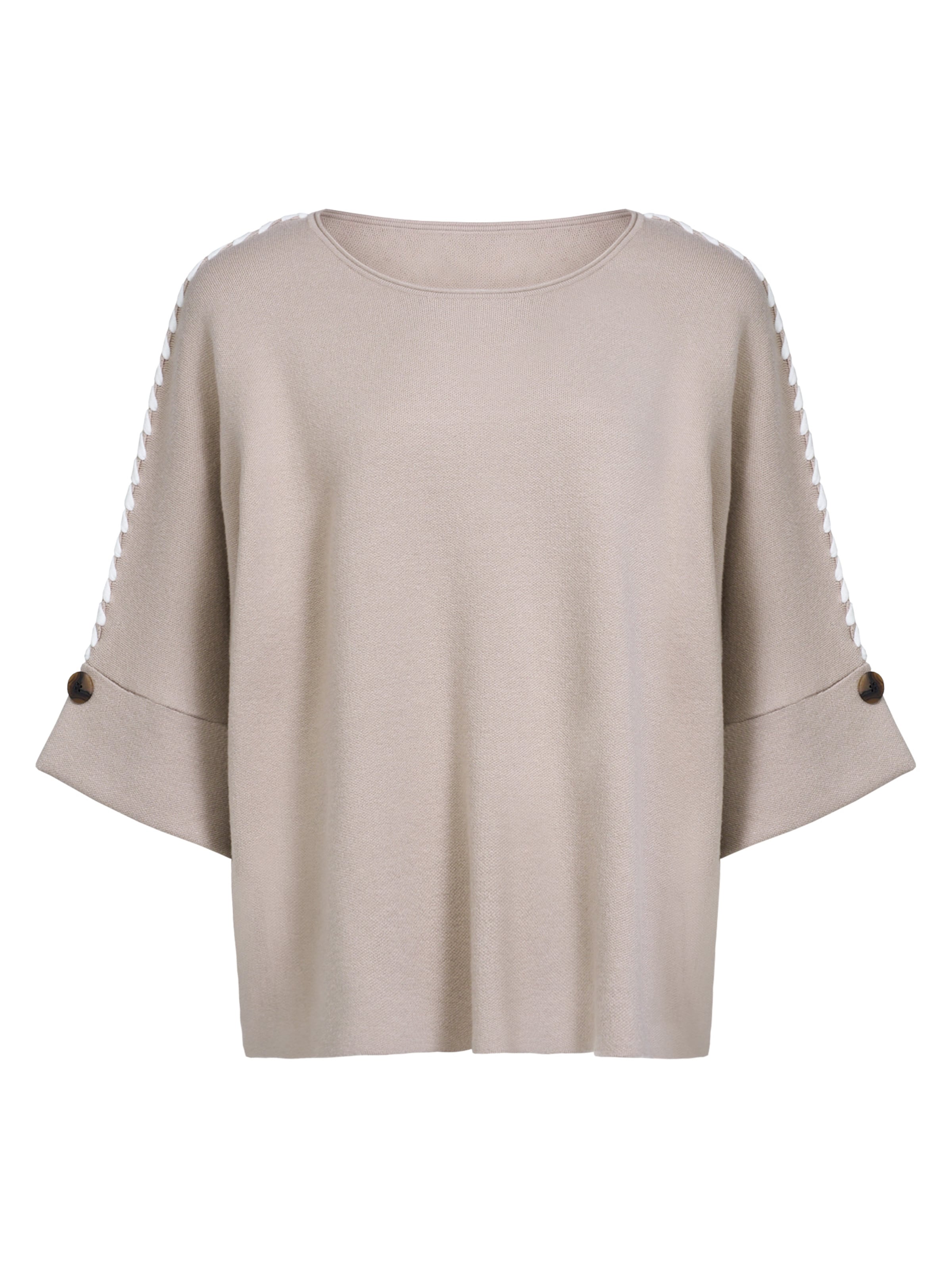 Pull-over Imily Bela en beige : devant