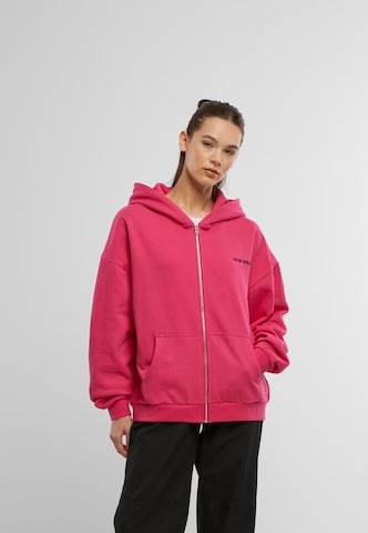9N1M SENSE Sweatvest 'Essential' in Roze: voorkant