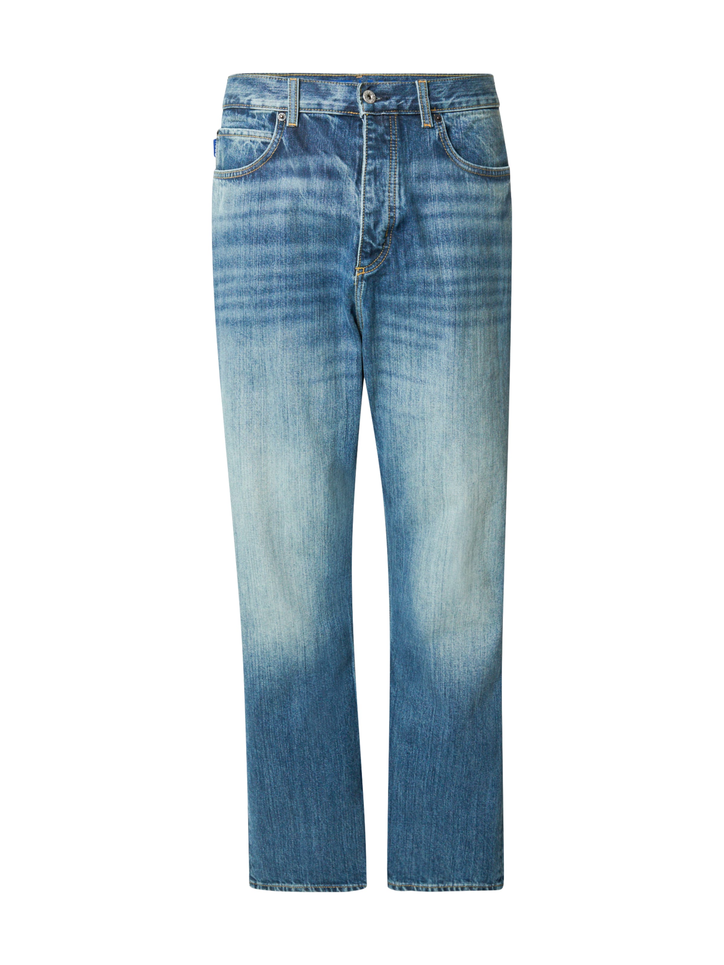 HUGO Loosefit Τζιν 'Nate' σε μπλε: μπροστά