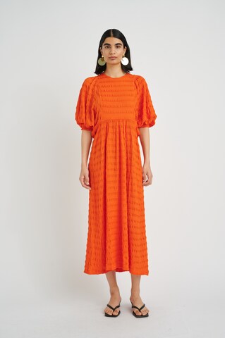 InWear - Vestido de malha em laranja: frente