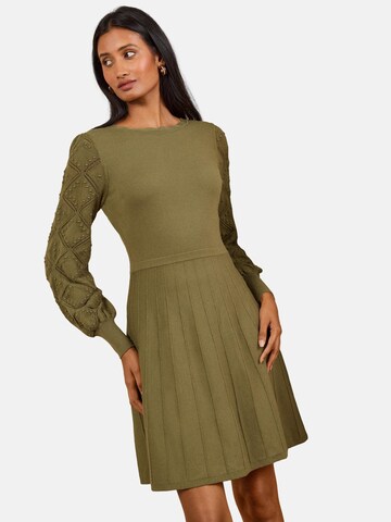 Abito in maglia di love & roses in verde: frontale