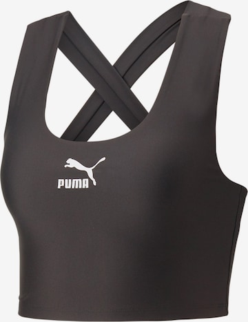 PUMA - Top deportivo en negro: frente