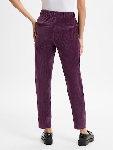 FYNCH-HATTON Tapered Bandplooibroek in Lila