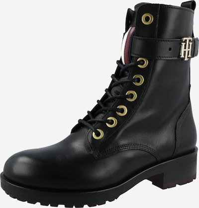 TOMMY HILFIGER Lace-Up Ankle Boots in Dark red / Black / White, Item view