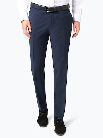 CG CLUB OF GENTS Regular Pleated Pants 'Cedric' in Blue: front